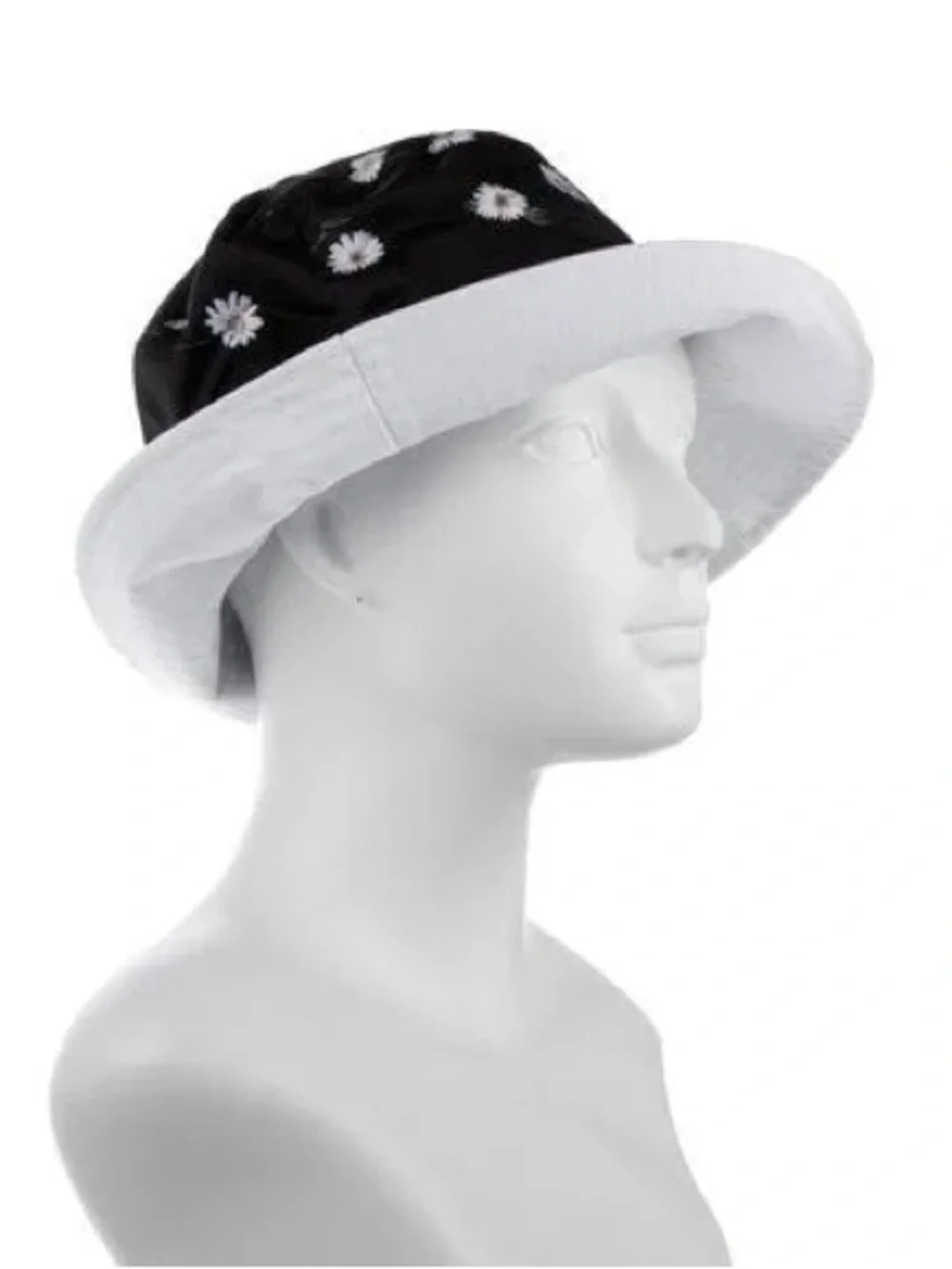 Alice + Olivia AOX fabfitfun Black‎ Daisy Reversible Bucket Hat